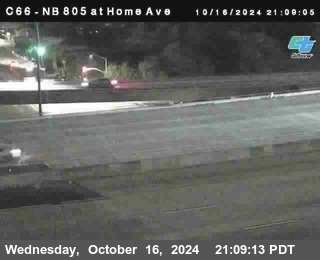 NB 805 at Home Ave (On Ramp)