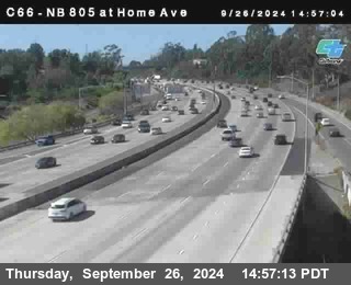 NB 805 at Home Ave (On Ramp)