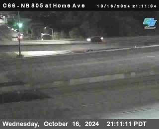 NB 805 at Home Ave (On Ramp)