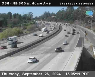 NB 805 at Home Ave (On Ramp)