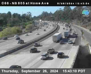 NB 805 at Home Ave (On Ramp)