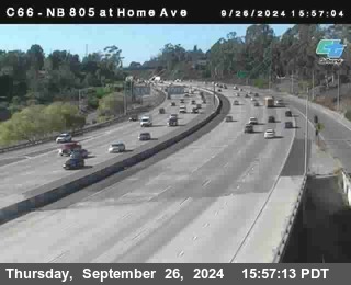 NB 805 at Home Ave (On Ramp)