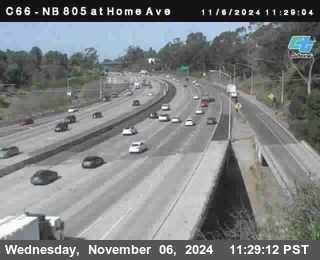 NB 805 at Home Ave (On Ramp)