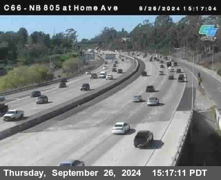 NB 805 at Home Ave (On Ramp)