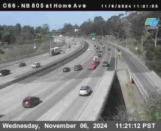 NB 805 at Home Ave (On Ramp)