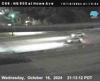 NB 805 at Home Ave (On Ramp)