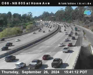 NB 805 at Home Ave (On Ramp)