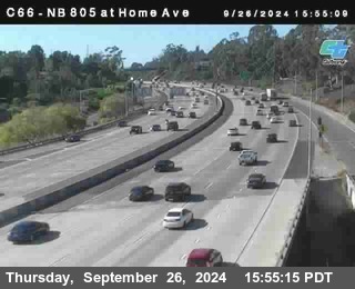 NB 805 at Home Ave (On Ramp)