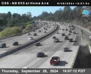 NB 805 at Home Ave (On Ramp)