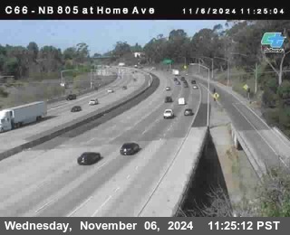 NB 805 at Home Ave (On Ramp)