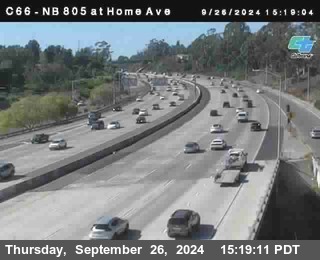 NB 805 at Home Ave (On Ramp)