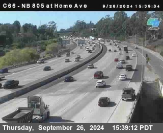 NB 805 at Home Ave (On Ramp)