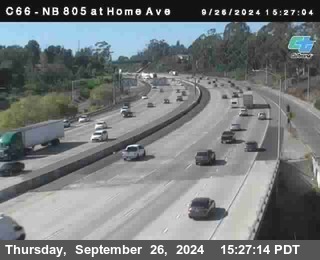 NB 805 at Home Ave (On Ramp)