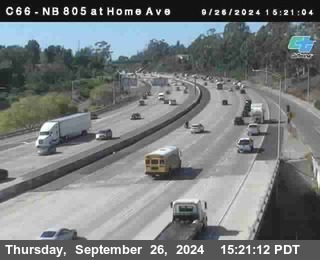 NB 805 at Home Ave (On Ramp)