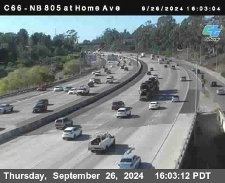 NB 805 at Home Ave (On Ramp)