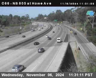 NB 805 at Home Ave (On Ramp)