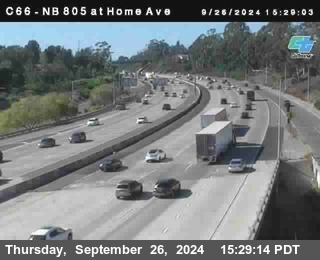 NB 805 at Home Ave (On Ramp)