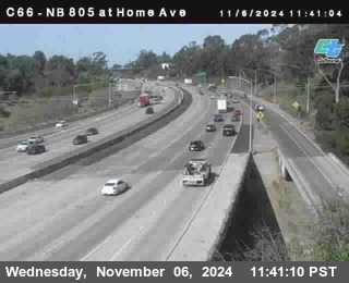 NB 805 at Home Ave (On Ramp)