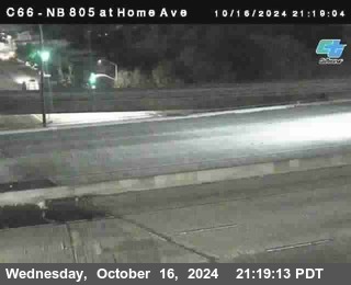 NB 805 at Home Ave (On Ramp)