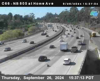 NB 805 at Home Ave (On Ramp)