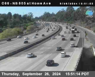 NB 805 at Home Ave (On Ramp)