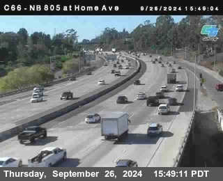 NB 805 at Home Ave (On Ramp)