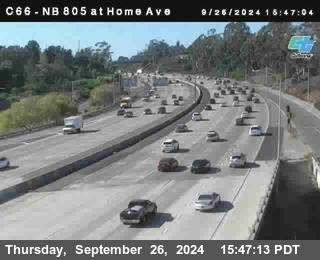 NB 805 at Home Ave (On Ramp)