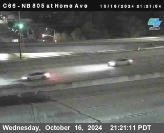 NB 805 at Home Ave (On Ramp)