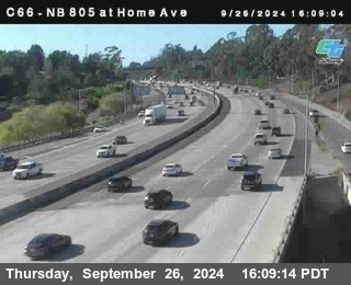 NB 805 at Home Ave (On Ramp)