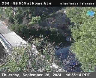 NB 805 at Home Ave (On Ramp)