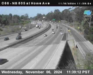 NB 805 at Home Ave (On Ramp)