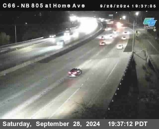 NB 805 at Home Ave (On Ramp)