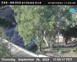 NB 805 at Home Ave (On Ramp)