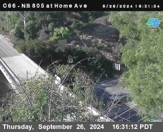 NB 805 at Home Ave (On Ramp)