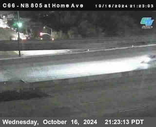 NB 805 at Home Ave (On Ramp)