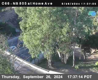 NB 805 at Home Ave (On Ramp)