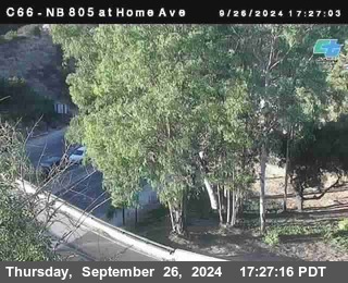 NB 805 at Home Ave (On Ramp)