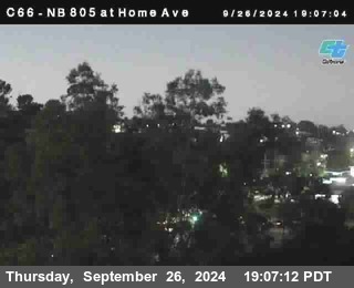 NB 805 at Home Ave (On Ramp)