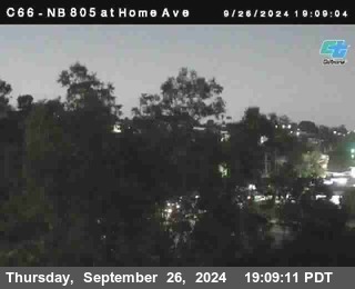 NB 805 at Home Ave (On Ramp)