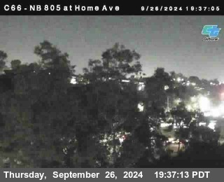 NB 805 at Home Ave (On Ramp)