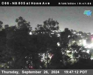 NB 805 at Home Ave (On Ramp)