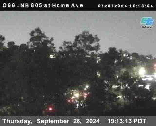 NB 805 at Home Ave (On Ramp)