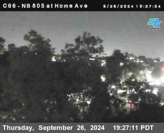 NB 805 at Home Ave (On Ramp)