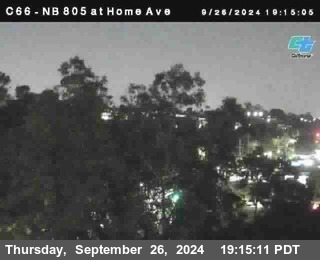 NB 805 at Home Ave (On Ramp)