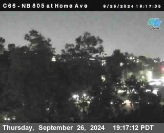 NB 805 at Home Ave (On Ramp)