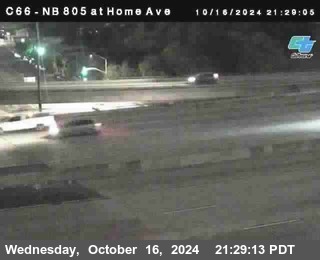 NB 805 at Home Ave (On Ramp)