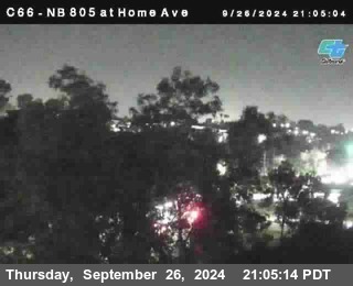 NB 805 at Home Ave (On Ramp)