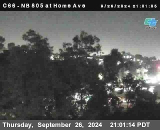 NB 805 at Home Ave (On Ramp)