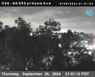 NB 805 at Home Ave (On Ramp)