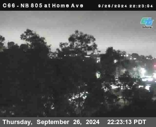 NB 805 at Home Ave (On Ramp)